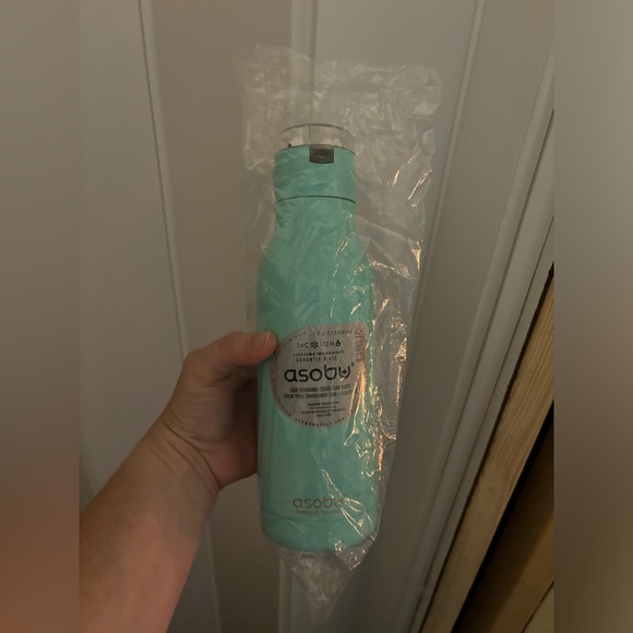 Asobu Earphone H2 Audio Insulated Water Bottle Stainless Steel 20 Ounce(NWT)mint - Picture 3 of 7